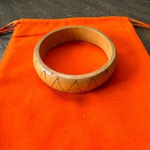 Wood carved Bangle